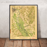 Old Map of Augusta, Georgia by USGS, 1921 – Savannah River & Richmond County