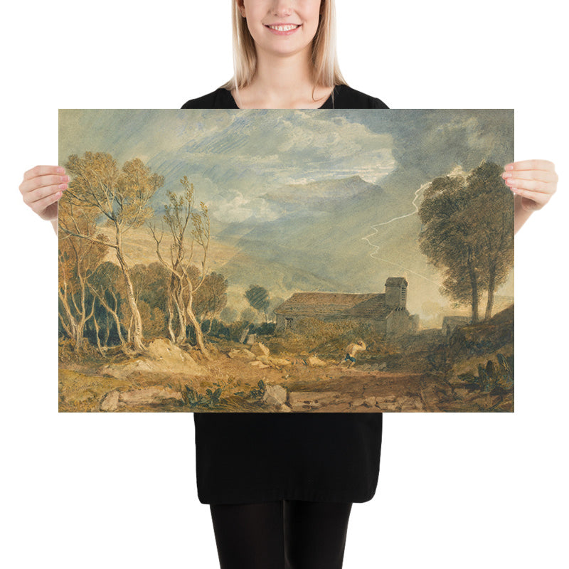 Ingleborough desde Chapel-Le-Dale por Turner, 1810 