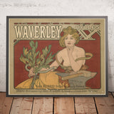 Waverley Cycles by Alphonse Mucha, 1897