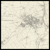 Carte ancienne personnalisée de Wellingborough 