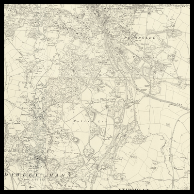 An old Ordnance Survey map of Telford