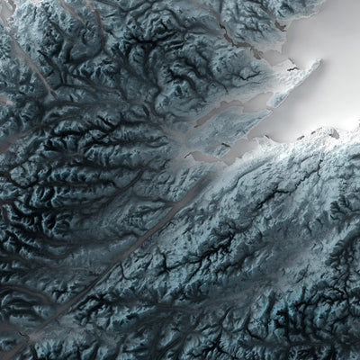 Scotland Topographic 3D Relief Map