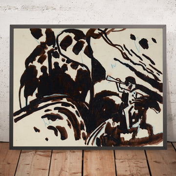 A framed image of 