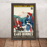 Cartel de viaje de Eaux-Bonnes por M. Colas, 1930 