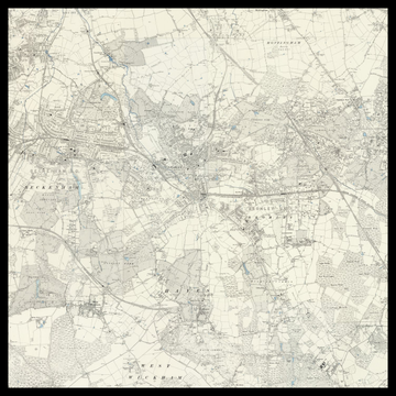 An old Ordnance Survey map of Borough of Bromley