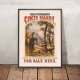 Dr. C. Y. Girard’s Vintage Ginger Brandy Poster, 1860