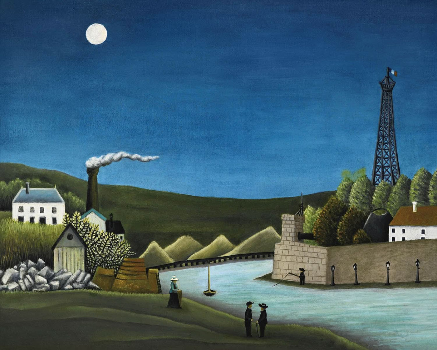 La Seine à Suresnes by Henri Rousseau, 1911