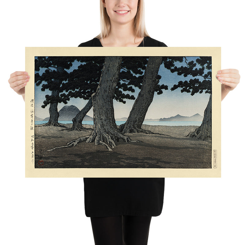 Spiaggia di Kaiganji nel distretto di Sanuki di Hasui Kawase, 1935 