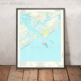 Old Map of Seabrook Island, South Carolina by USGS, 1960 – Wadmalaw Island & Edisto River