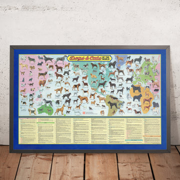 Mapa Mundial de Perros y Gatos Viejos de Purina, 1973: Razas Globales, Cultura de Mascotas de los Años 70 