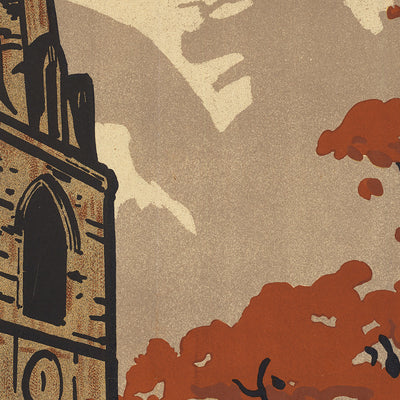 Bex-les-Bains, Switzerland Travel Poster: Vallée du Rhône – Bains Salins by Jules Courvoisier, 1915