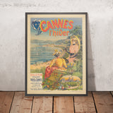 Cartel de viaje de Cannes: L’hiver de Emmanuel Brun, 1892 