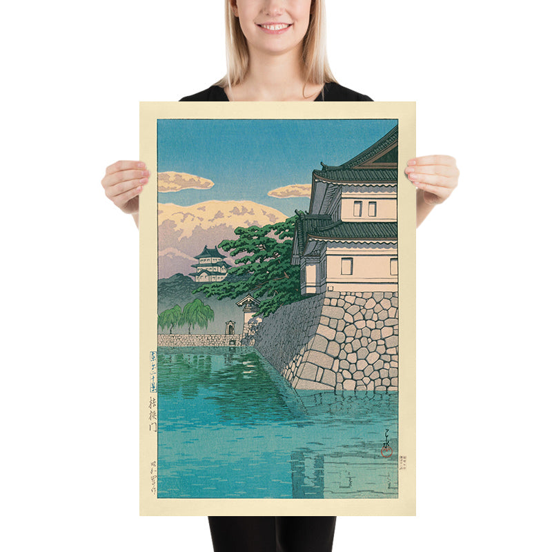 Kikyo Mon Porta del Palazzo Imperiale di Hasui Kawase, 1935 