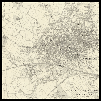 An old Ordnance Survey map of Coventry