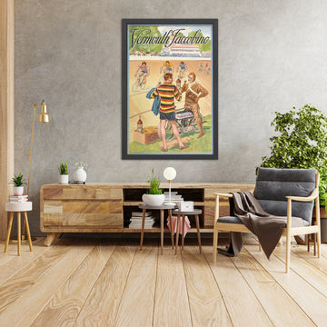 A framed image of Vermouth Jaccobino Vintage Vermouth Poster by J.L. Goffart, 1920