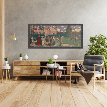 A framed image of 