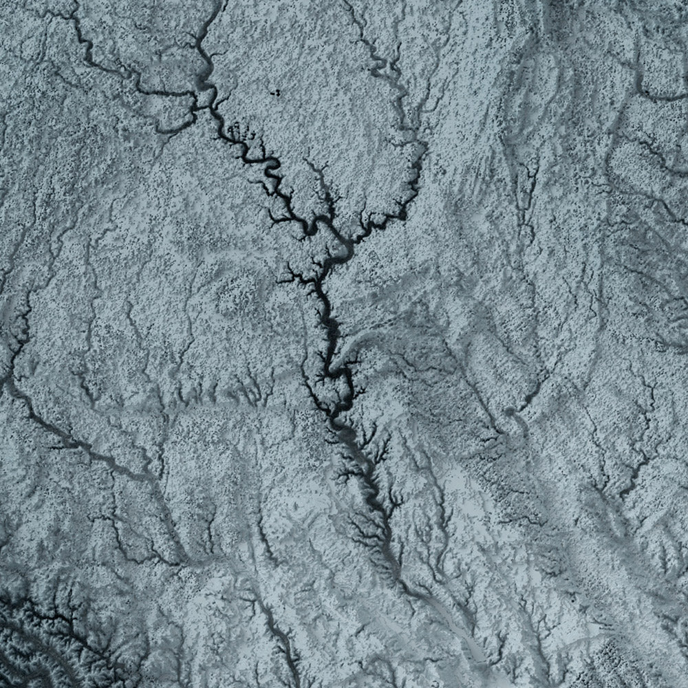 Mapa de Relieve Topográfico 3D de Iowa 