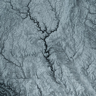 Mapa de Relieve Topográfico 3D de Iowa 