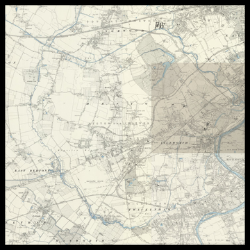 Una vecchia mappa Ordnance Survey del Borough of Hounslow