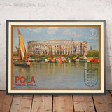 Pula Travel Poster: Pola. Venezia Giulia