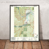 Map of Leavenworth, Washington by USGS, 2003 – Wenatchee River & Icicle Creek