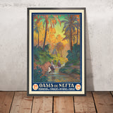 Nefta, Tunesien Reiseposter: Oasis de Nefta von Joseph de La Nézière, 1925 
