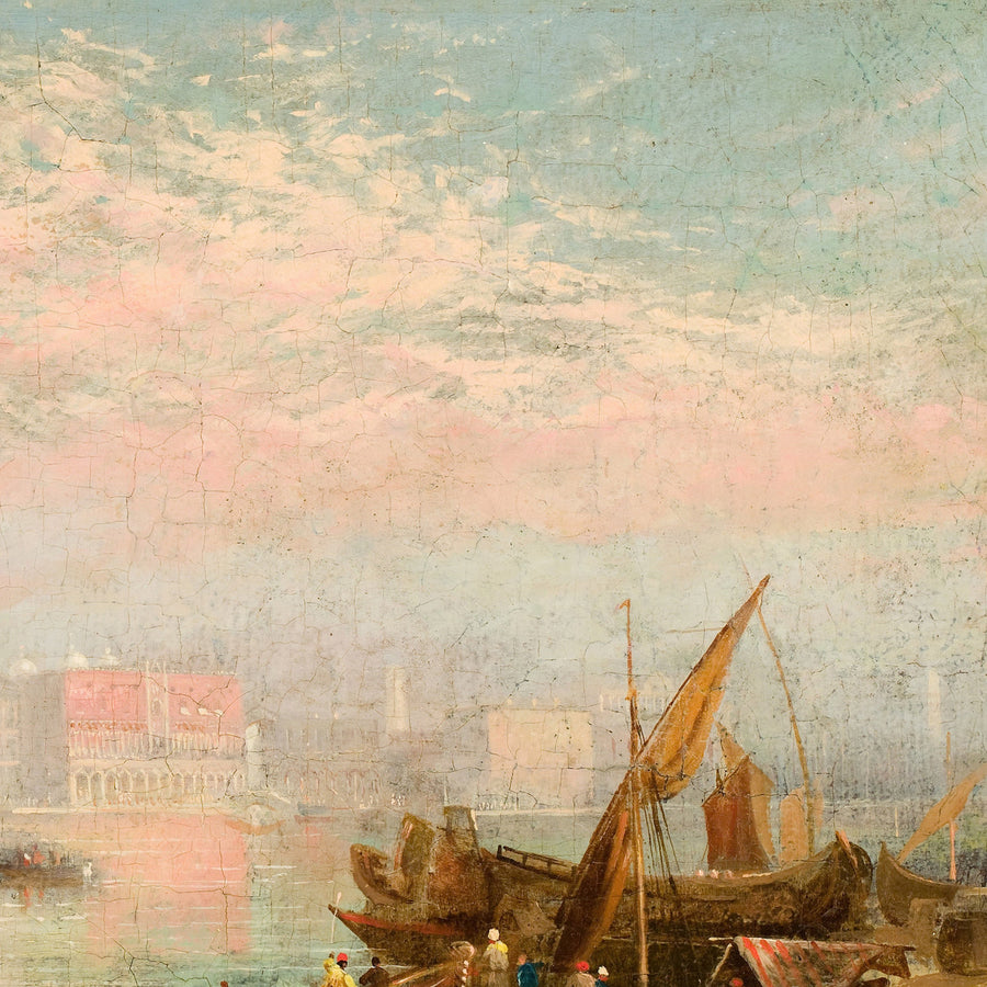 Paisaje marino de Venecia por Turner, 1800 
