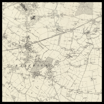 Eine alte Ordnance-Survey-Karte von Widnes