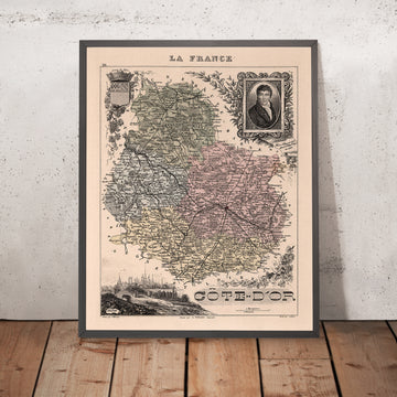 Antiguo mapa de Côte-d&