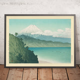 Mt. Fuji and Blue Lake from Satta Pass by Hasui Kawase, 1935