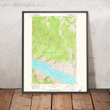 Old Map of Lake Chelan, Washington by USGS, 1968 – Wenatchee National Forest & Navarre Peak