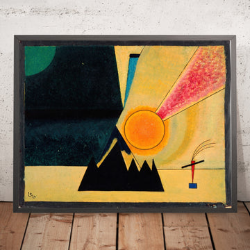 A framed image of 