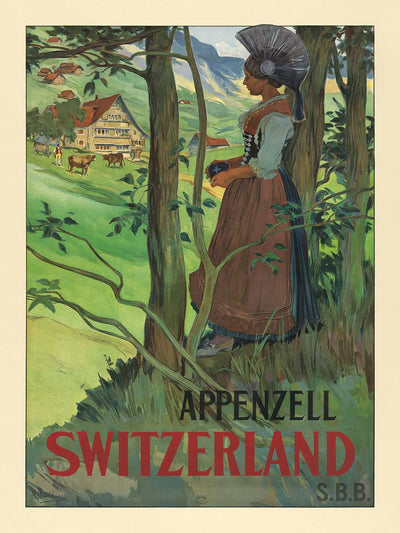 Appenzell Travel Poster by Auguste Viollier, 1904