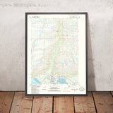Map of Valdez, Alaska by USGS, 1983 – Port Valdez & Chugach Mountains