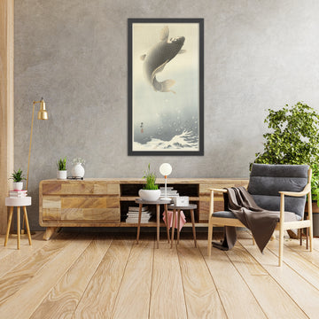 A framed image of 