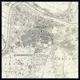 Carte ancienne personnalisée de Middlesbrough 