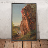 Landscape with Large Rock, possibly North Carolina by Frederic Edwin Church, 1865