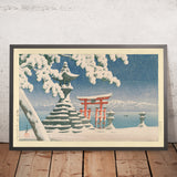 Snow at Miyajima by Hasui Kawase, 1935