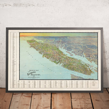 Ancienne carte picturale de l&