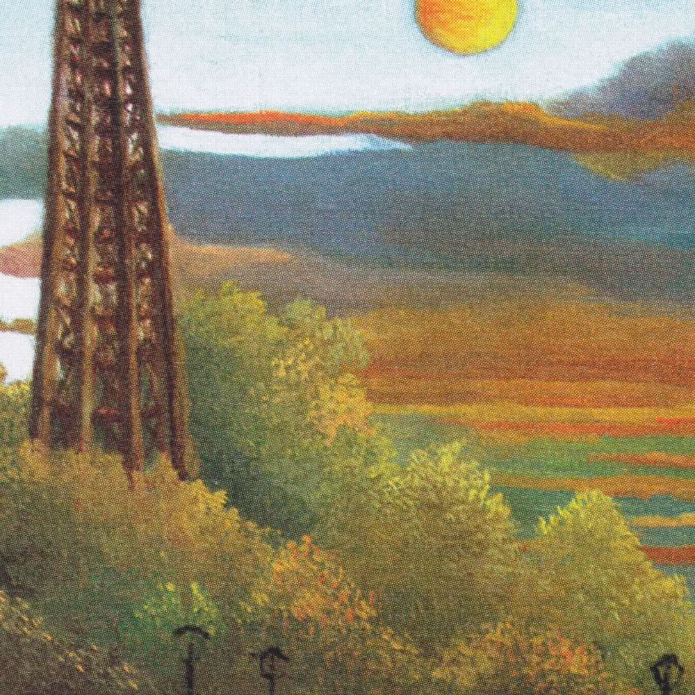 Seine and Eiffel Tower in the Sunset by Henri Rousseau, 1910