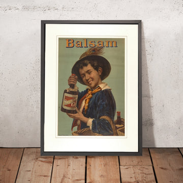 A framed image of Balsam Vintage Advertising Poster by Gérard Portielje, 1908