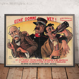 A Foolish Law! Vintage Drinks Advertising Poster by René, 1919