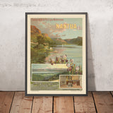 Nantua Reiseplakat: Chemins de Fer de Paris-Lyon-Méditerranée von F. Hugo d’Alesi 