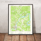 Old Map of Branson, Missouri by USGS, 1956 – Table Rock Lake & Lake Taneycomo