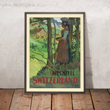 Cartel de viaje de Appenzell de Auguste Viollier, 1904 