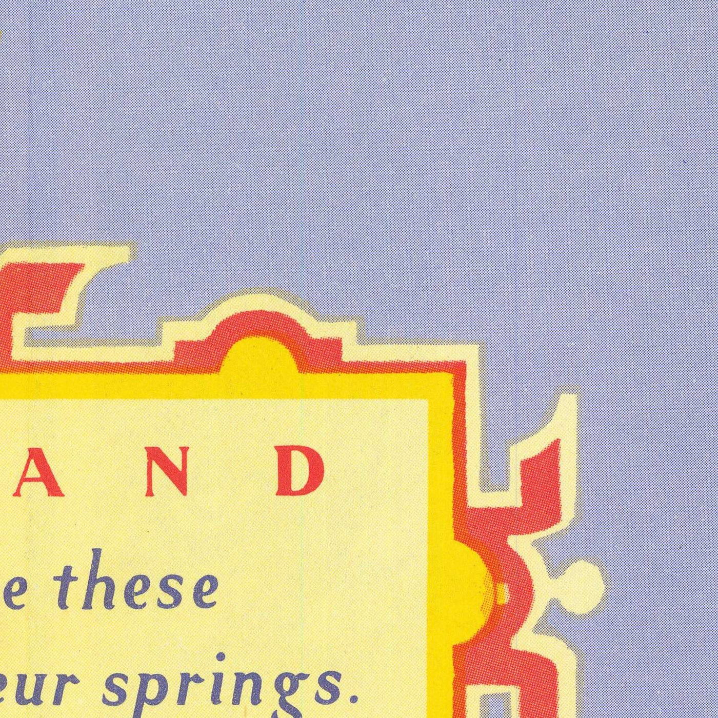 Old Railway Map of the British Isles by Taylor, 1949