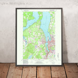 Old Map of Olympia, Washington by USGS, 1959 – Tumwater, Budd Inlet & Capitol Lake