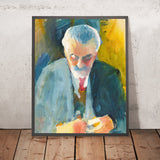 Portrait Study of Bernhard Koehler by August Macke, 1913