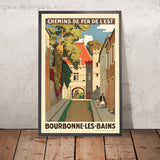 Bourbonne-les-Bains Reiseplakat: Chemins de Fer de l’Est von René François Xavier Prinet, 1930 