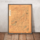 Old Map of Lake Geneva, Wisconsin by USGS, 1893 – Elkhorn, Wilmot & Bloomfield